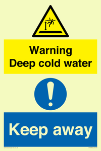 Warning Deep cold water Keep away